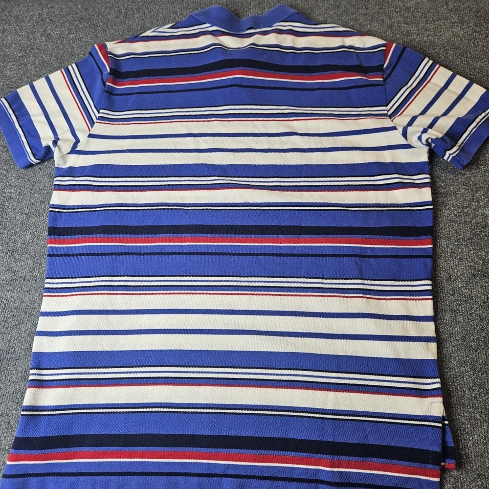 Polo Ralph Lauren Men's Striped Polo Shirt Size XL Red White Blue‎ Short Sleeve